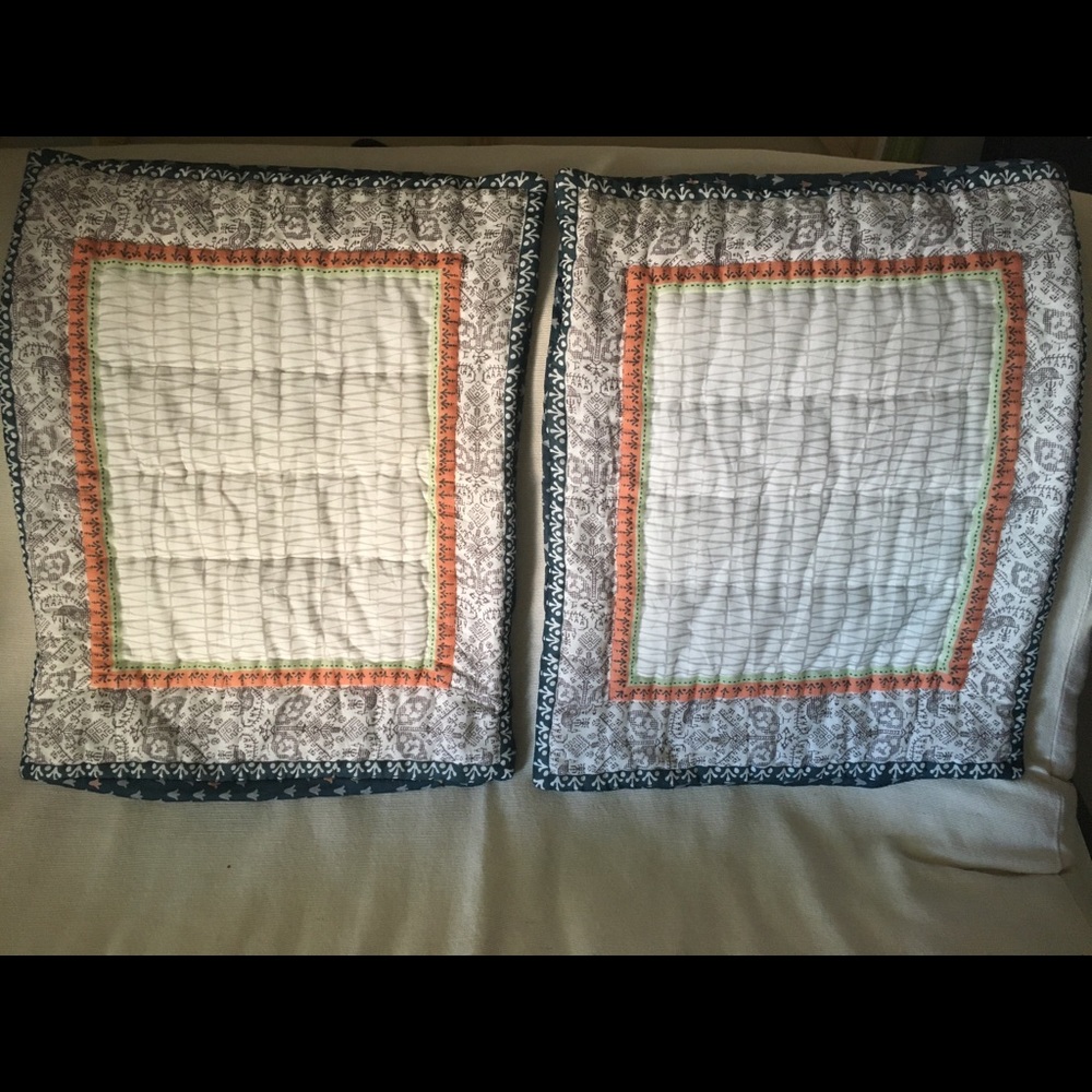 Anthropologie Standard Shams Set of 2